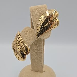 Laurel Burch Gold Leaf Earrings
